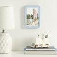thumbnail image 2 of DesignOvation 4x6 Rounded Basic Light Blue Decorative Tabletop Picture Frame, 2 of 12