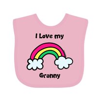 Inktastic I Love My Granny Boys or Girls Baby Bib