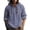 Navy, variant on Blekii Men's Casual Fashion Spring Autumn Long Sleeve Solid Cotton Linen Shirt - Half Button Design, Relaxed Comfortable Fit - Great for Weekend Casual, Beach Bonfire, Outdoor