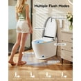 thumbnail image 6 of BCANHOME Smart Toilet with Built-in Bidet, One-piece Toilet Seat with Tankless Bidet Wash, Auto-open Lid, Soft-closing Heat Seat, 1.28 Gallons Auto Dual Flush, Warm Dryer, Remote Control, 6 of 28