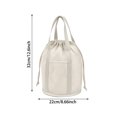thumbnail image 2 of Mesh Shower Caddy Portable Hanging Drawstring Toiletry Bag with Outer Pocket,Foldable Bathroom Cosmetic Storage for Dorm Camping Travel, 2 of 5