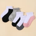 thumbnail image 2 of 5 Pairs of Children's Cotton Socks Baby Girl Boy Soft Breathable Suitable for 3~5Y Kids Casual Mesh Toddler Accessories 3711-1 4-6T, 2 of 6