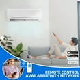 thumbnail image 4 of Dextrus 24000 BTU Mini Split Air Conditioner Heat Pump System, Wifi Enabled 21 SEER2 208-230V Ductless AC Cool Up to 1500 Sq. Ft, Compatible with Alexa, R32 Refrigerant & Installation Kit, White, 4 of 10