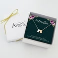 thumbnail image 2 of Anavia Godmother Necklace, Godmother Proposal, Gift for Godmother, Godmother Birthday Gift, Christmas Gift for Her, Double Cubes Pendant Necklace with Wish Card, 2 of 6
