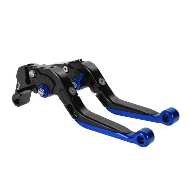 Palancas de freno y embrague cortas/largas ajustables para Aprilia RS660 2020-2025, 6 posiciones, mango negro con extremo azul, 1 par