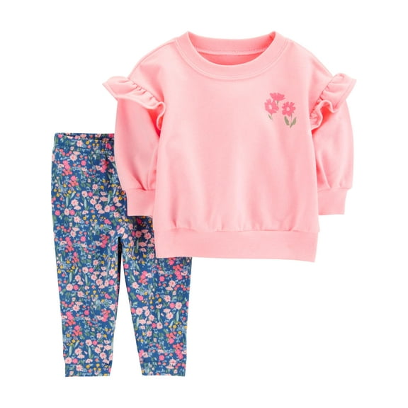 Carter's Child of Mine Baby Girl Outfit Set, 2-Piece, Sizes 0/3-24 Months