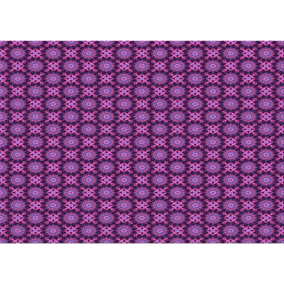Ahgly Company Indoor Rectangle Patterned Dark Magenta Purple Area Rugs, 2' x 3'