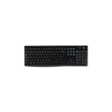 K270 Wireless Keyboard, USB Unifying Receiver, Black