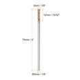 thumbnail image 2 of Uxcell 3mm x 12mm x 3mm x 75mm AlTiN Coated Carbide 4 Flutes Square End Mill Milling Cutter, 2 of 5