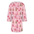 thumbnail image 5 of Peignoirs pour Femmes Peignoir Long Chaud Tendance à Manches Longues d'Hiver Pyjama Robe de Nuit, 5 of 5