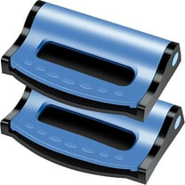 MELIVO 2 Pack Car Seat Belt Clip, Seatbelt Adjuster for Everyone, Premium Plastic Comfort Universal Auto Shoulder Neck Strap Positioner (Blue)