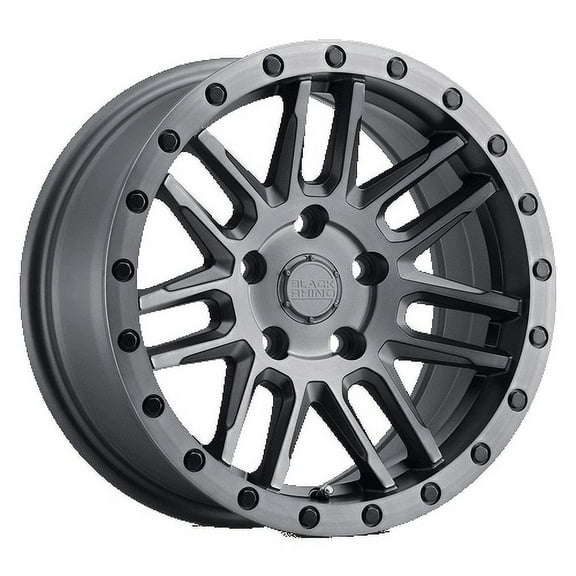 Black Rhino Arches 15X7 5X100 15Et 76.1Cb Matte Brushed Gunmetal W/ Black Bolts Wheel