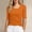 Orange, variant on Women'S T Shirts Slim Fit Mid Length Sleeve T Shirt Soft Basic Round Neck Top For Summer Casual Wear Comfortable Stretchy Tee Blue 5XL