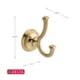 Delta Cassidy Double Robe Hook, Champagne Bronze