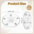 thumbnail image 2 of Organizador giratorio Lazy Susan de acrílico de 3 piezas, Plato giratorio de 3", 2 of 6