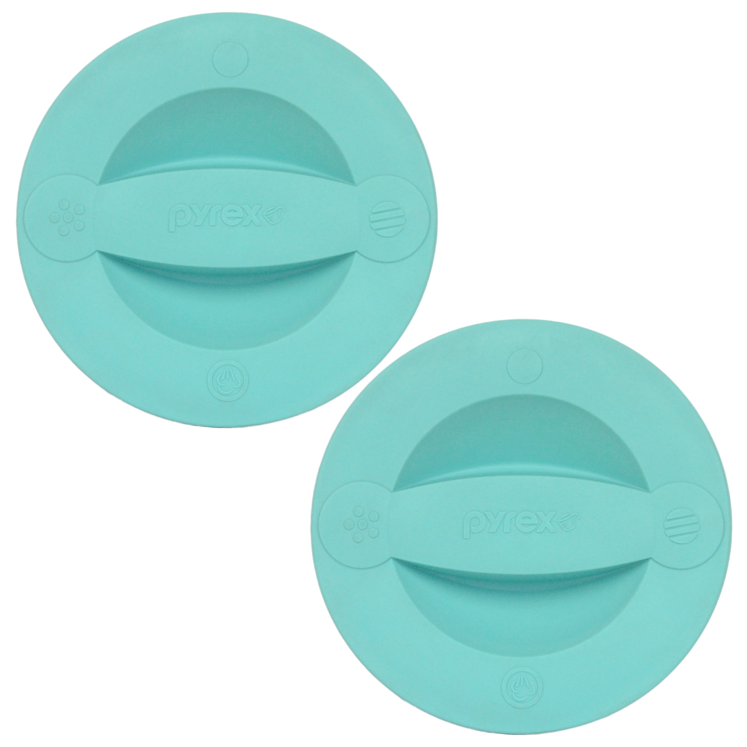 Pyrex 516RRDPC Turquoise Replacement Lid Measuring Cup Cover (2Pack