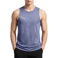 thumbnail image 4 of LODIENY Mens Workout Tank Tops Quick Dry Athletic Gym Muscle Fit Vest Breathable Mesh Sleeveless Crew Neck Running Training Shirts Gray XXXL, 4 of 6
