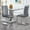 Gray 2 chairs, variant on SUDICA Dining Side Chairs Set of 2 Dark Gray PU Leather Upholstered with Chrome Metal Legs for Kitchen Dining Room
