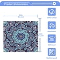 thumbnail image 4 of Foral Paisley Print Washcloth 12x12in Set, 4 Pack Absorbent Cotton Towel Square Kitchen Dishes Towels, Soft Cleaning Face Hand Towel Fast Drying, 4 of 7