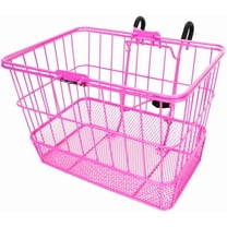 Sunlite Bicycle Front Basket Mesh Lift Off Carrier PINK Cruiser Commuter Bike
