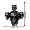 thumbnail image 3 of Halloween LED Skeleton Decor with Smoke Effect, Flickering Light Up Skull Figurine for Indoor Outdoor Horror Party Desk Bar Home Decoration, Spooky Halloween Decorations, 3 of 6
