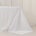 thumbnail image 2 of Efavormart White Seamless Lamour Satin Rectangle Tablecloth - 90"x156" for 8 Foot Table With Floor-Length Drop, 2 of 11