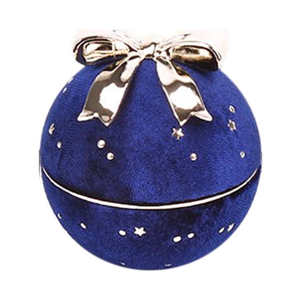 Joyero redondo de cordón Gypsophila (1 caja colgante azul oscuro)
