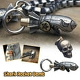 thumbnail image 6 of ZOUBAOQ Shark Rocket Bomb Keychain, Skull Bottle Keychain, Funny Engraving Keychain,Personalized Cool Keyring Gift for Women and Men, 2024 New Unique Keychain Design, 6 of 9