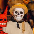 thumbnail image 4 of Máscara de calavera de Halloween Máscara de calavera decorativa Día de los muertos Máscara de fiesta Favor de fiesta de Halloween, 4 of 6