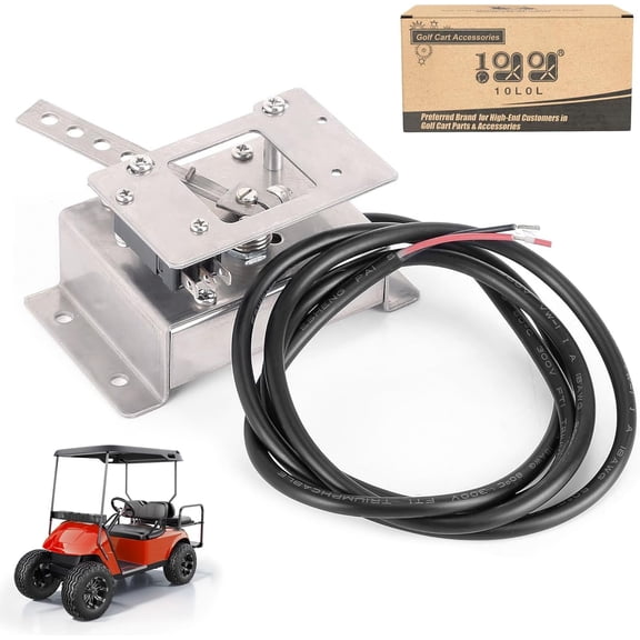 ABPETE 10L0L Golf Cart Potentiometer w/Micro Switch for EZGO 36V 1994  All Electric, Replacement for Curtis PB-6