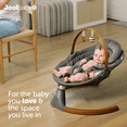 thumbnail image 5 of Jool Baby Nova Nature Swing for Newborns with Wood Accents - Bluetooth & Remote Control (Updated Model, Slate), 5 of 9