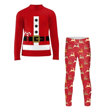 

Toimothcn Back To School Outfits For Boys Long Sleeve Casual Printed Merry Christmas Style Pajamas Sleepwear Pants Warm Loose Fit 2Pcs Outfits Set Childrens Dailywear