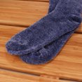 thumbnail image 3 of Women's Extra Large Soft Fuzzy Warm Cozy Winter Casual Vintage Thick Thermal Cabin Knit Slipper Socks - Blue - 1 Pair, 3 of 8