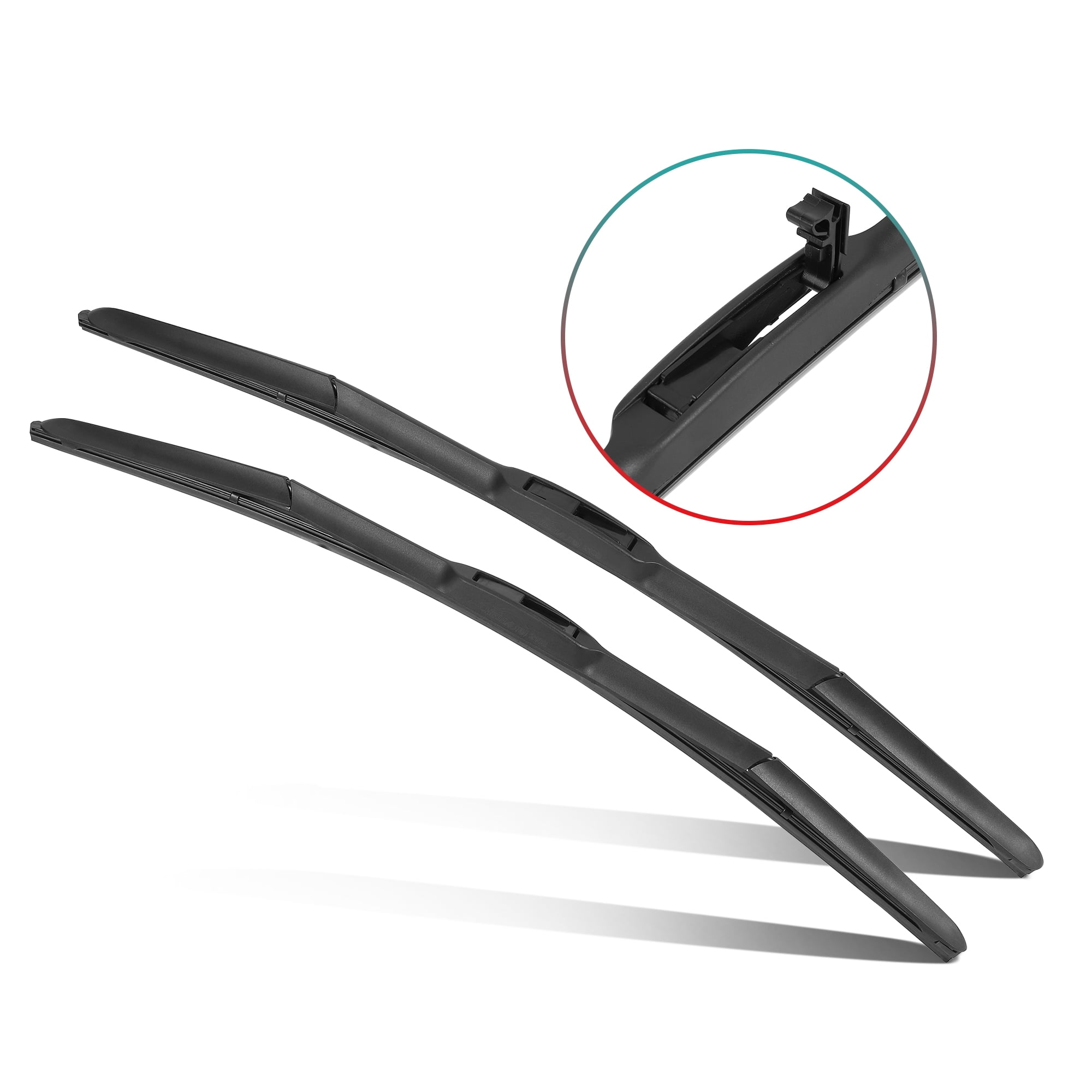 2Pcs Windshield Wiper Blades, 26"+16" Wiper Blades with Premium Rubber, Durable Stable & Quiet