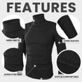 thumbnail image 5 of NY Threads Men's Ribbed Turtleneck Slim Fit Pullover Casual Long Sleeves Basic Top, Large, Black, 5 of 9