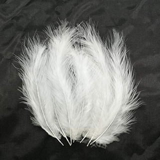 100pcs 4-6 Inches Colorful Real Fluffy Turkey Marabou Feathers for Crafts  Dreamcatcher Fringe Trim Colored Feathers Fly Tying Material (Assorted  Colors) 