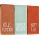 thumbnail image 1 of wonima01 3 Pack Fall Hand Towels Hello Pumpkin Thanksgiving Embroidered Premium Luxury Decor Happy Fall Bathroom Decorative Dish Set for Drying Cleaning, Cooking 13.7 "x 29.5", 1 of 1