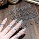 thumbnail image 4 of Jumpingount Anillo abierto con letra mayúscula, anillos reutilizables portátiles, regalos de joyería ornamental Type1 NO1, 4 of 6
