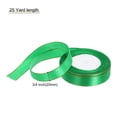 thumbnail image 2 of Wide Satin Ribbon with Gold Edges Border Grosgrain Fabric Ribbon for Gift Wrapping Wedding Bouquet Green 3/4 Inch x 25 Yard, 2 of 7