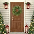 thumbnail image 5 of 24’’ Real Touch Norfolk Pine Wreath Artificial Christmas Wreath for Front Door Green Wreaths Christmas Decorations for Winter Farmhouse Wall Indoor Outdoor Home Holiday Xmas Decor, 5 of 7