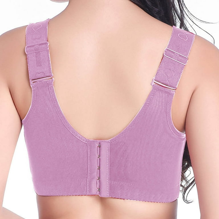 Womens Posture Corrector Shaping Bra Front Close Sports Bras Bralette Tops  Underwear Plus Size, 115D and 50D (Color : Black, Size 