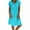 Blue, variant on WTXUE Plus Size Dresses, A-Line Short Sleeve Mid-Length Crew Neck, Women Summer Feminino Vestido T-Shirt Cotton Casual Ladies Dress Solid Women's Plus, Yellow Size XL(US:10)
