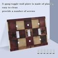 thumbnail image 3 of Yayeee Toggle Light Switch Wall Plate 2-Gang 4.56"x4.48" Decorative Outlet Cover, Star Spangled Squares, 3 of 7