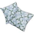 thumbnail image 7 of Light Blue Green White Hydrangea Pillow Covers 18x18 Set of 2 Floral Leaves Print Decorative Throw Pillowcases Outdoor Rustic Flower Farmhouse Spring Cushion Cases Decor for Home Couch Sofa Bed, 7 of 7