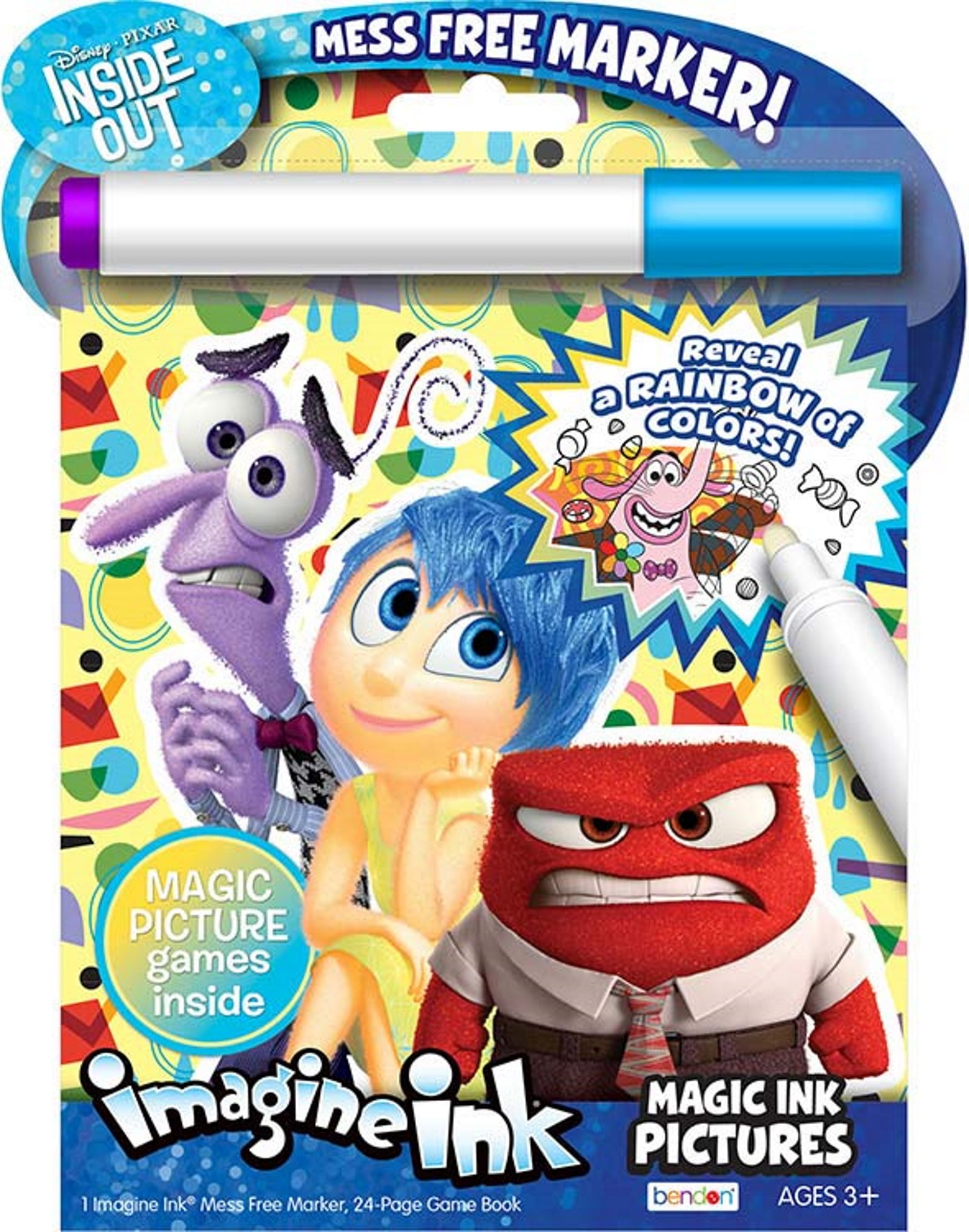 Inside Out 24Page Imagine Ink Magic Pictures Activity Book