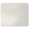thumbnail image 1 of Arabesque Mouse Pad, Rhythmic Vintage Curlicue Antique Motifs Pattern on Plain Background, Rectangle Non-Slip Rubber Mousepad, Dark Khaki and White, by Ambesonne, 1 of 2