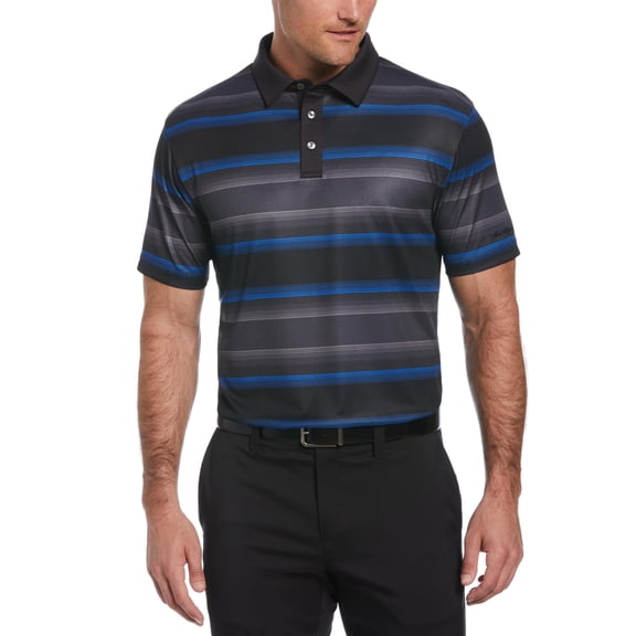 Ben Hogan Men's and Big Men's Chest Stripe Golf Polo Shirt, Up to 5XL