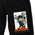 thumbnail image 2 of My Hero Academia Character Art Adult Black Sleep Pajama Pants-Small, 2 of 5