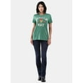 thumbnail image 3 of Fashion forward casual seasonal graphic t-shirt, branded Holiday Time, Ladies Christmas Tee, Sizes Small - 3XL, Graphic design titled-ALL THE WAY, 3 of 5