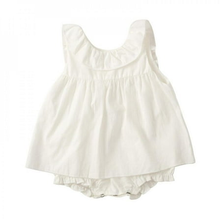 

Clearance Sale Cotton Baby Bodysuits Infant Jumpsuit Fashion Baby Girls Dress Clothes Fashion Sleevelessborn Baby Clothing Set